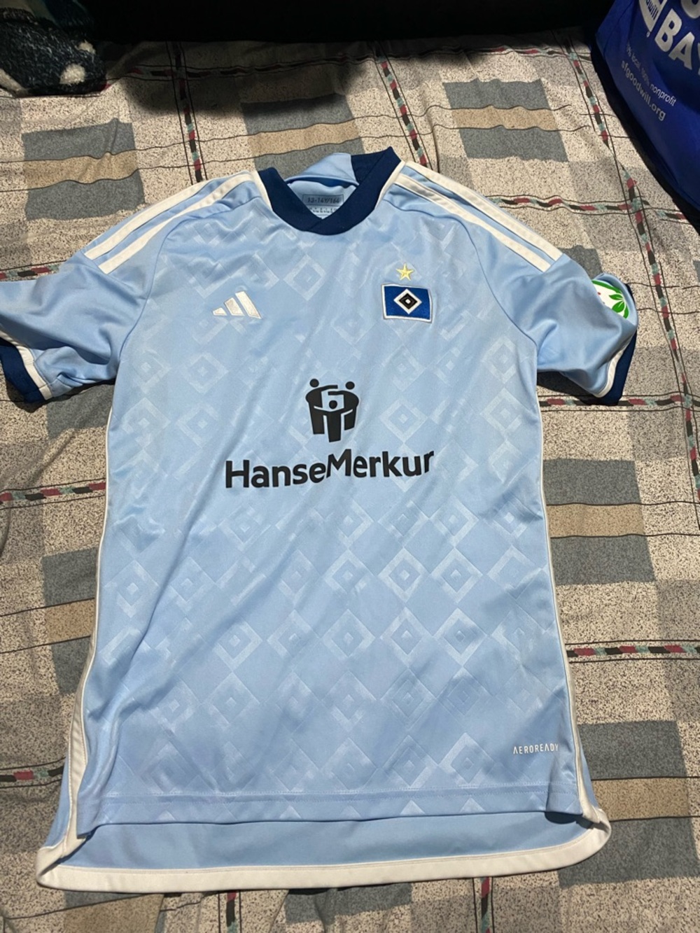 Adidas FC Hamburg SV 2023/2024 Away Football Jersey Size Large FOR KIDS